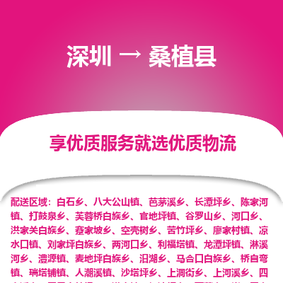 深圳到桑植縣貨運公司(當天派送）